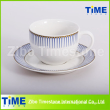 12PC Stoneware 200ml Ceramic Cup and Saucer (91006-008)